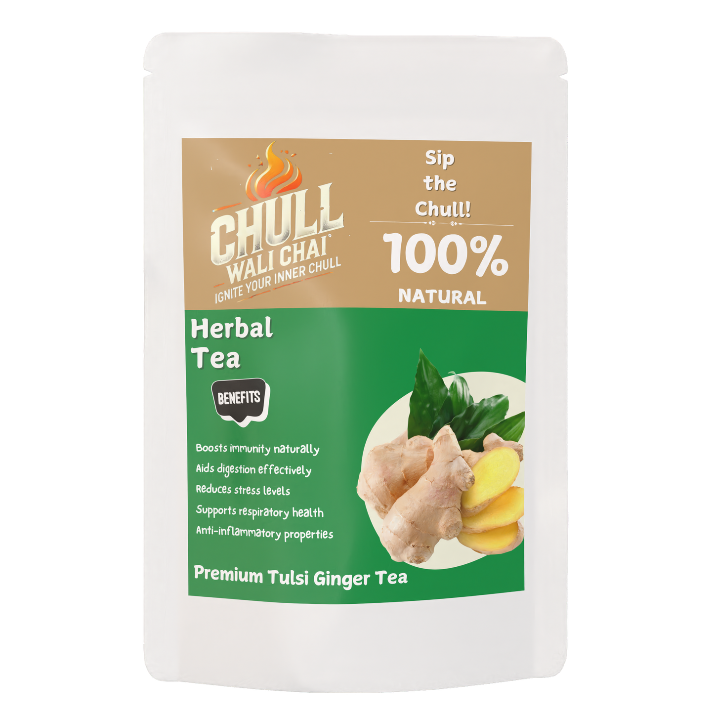 Premium Tulsi Ginger Tea - 100g