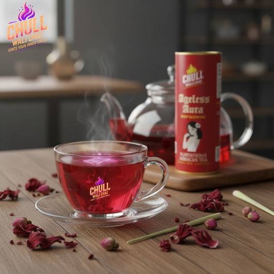 🌺 Ageless Aura Hibiscus Tea – Keep Glowing with Hibiscus, Rose & Lemongrass