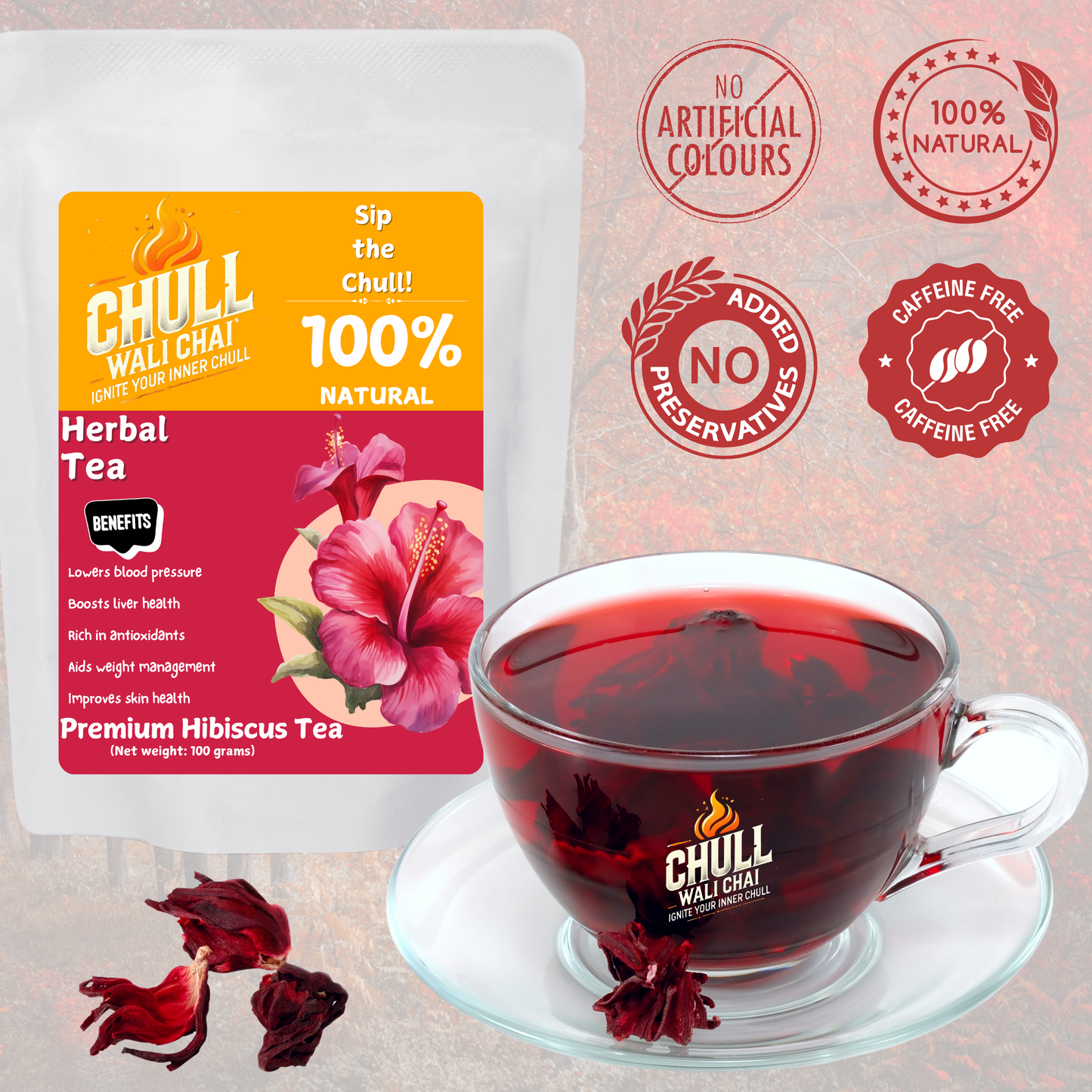 Premium Hibiscus Tea - 100g