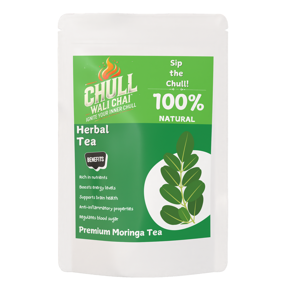 Premium Moringa Green Tea - 100g (30 Days Pack)