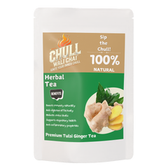 Premium Tulsi Ginger Tea - 100g (30 Days Pack)